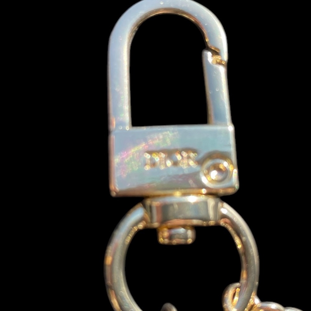NEW in Box Dior J'adore Gold Keychain/Bag Chain with Dior Engraved Lobster Clasp - Picture 8 of 10